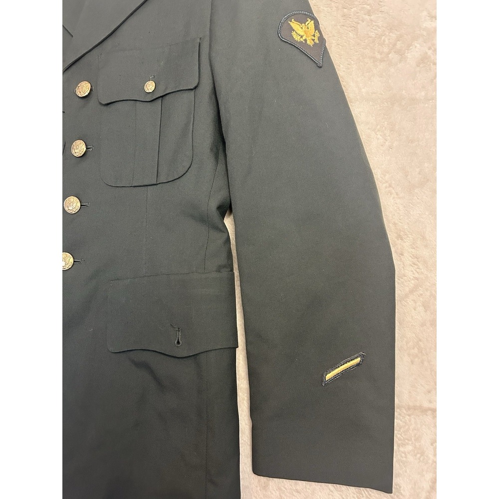 US Army Class A Dress Green Uniform Jacket 1st Infantry Big Red One 38XL - Picture 5 of 10